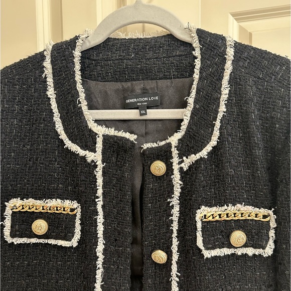 Generation Love black tweed jacket, XXL - Picture 4 of 8